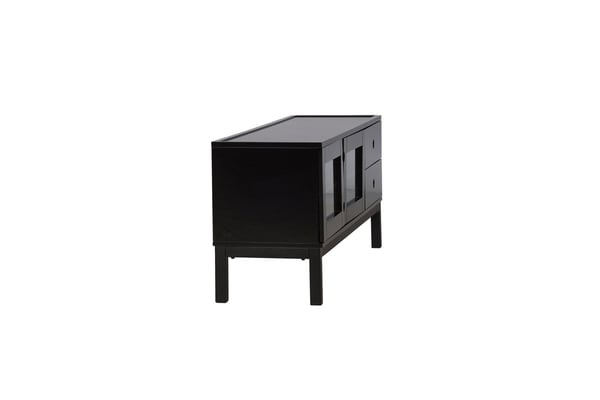 TV-taso, Alcoa Storage, 150x56,5 cm, Musta