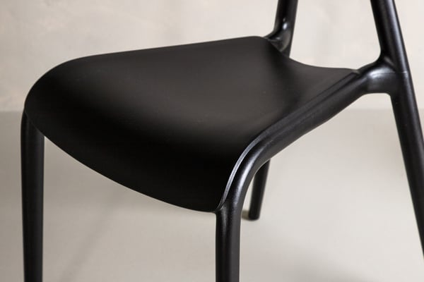 Ruokatuoli, Ursholmen 2-pack, 54x49x79.5 cm, Musta
