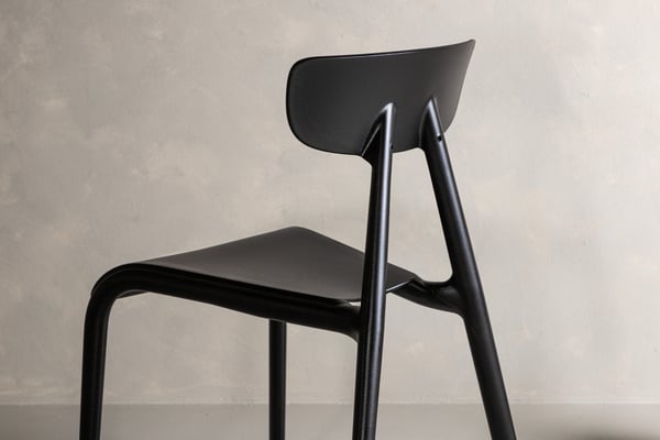 Ruokatuoli, Ursholmen 2-pack, 54x49x79.5 cm, Musta