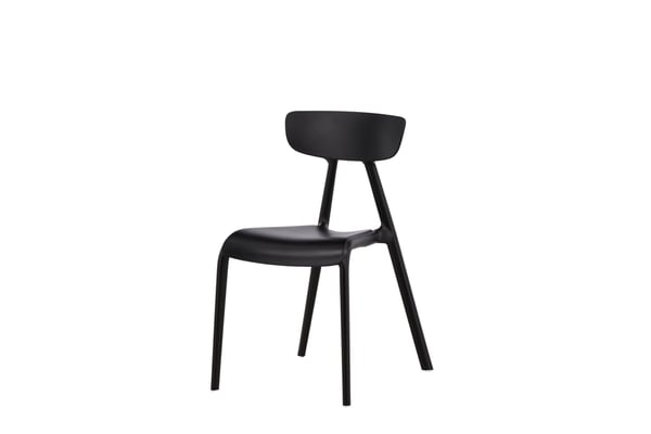 Ruokatuoli, Ursholmen 2-pack, 54x49x79.5 cm, Musta