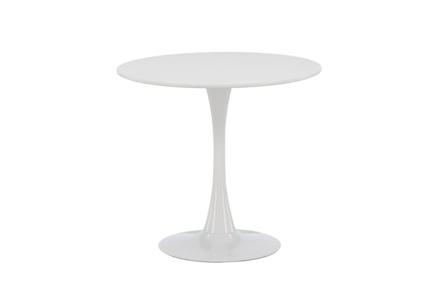 Ruokapöytä, Hamden, ø80 cm, Valkoinen