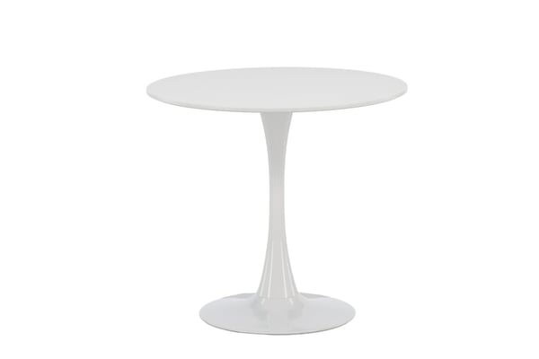 Ruokapöytä, Hamden, ø80 cm, Valkoinen
