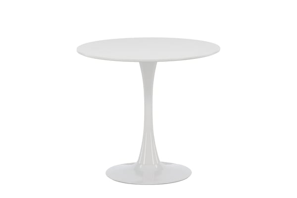 Ruokapöytä, Hamden, ø80 cm, Valkoinen