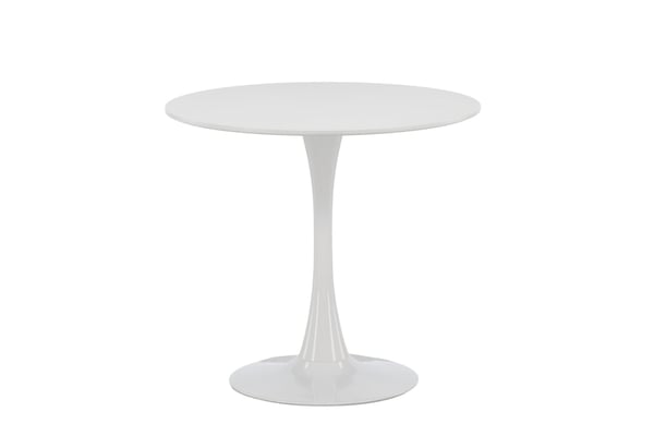 Ruokapöytä, Hamden, ø80 cm, Valkoinen