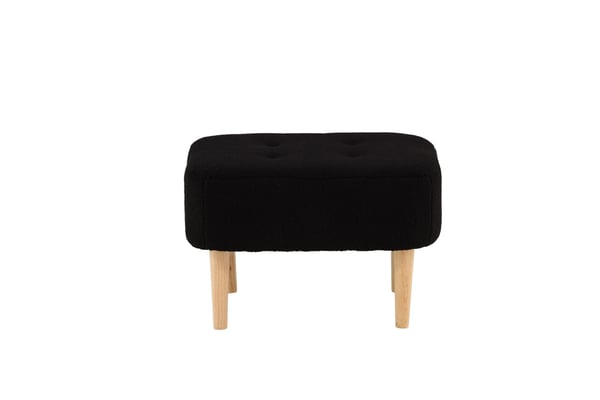 Rahi/Pouf, Salina, 59x59x40 cm, Musta