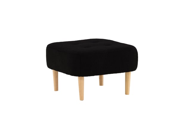 Rahi/Pouf, Salina, 59x59x40 cm, Musta