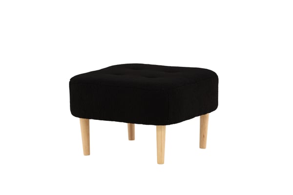 Rahi/Pouf, Salina, 59x59x40 cm, Musta
