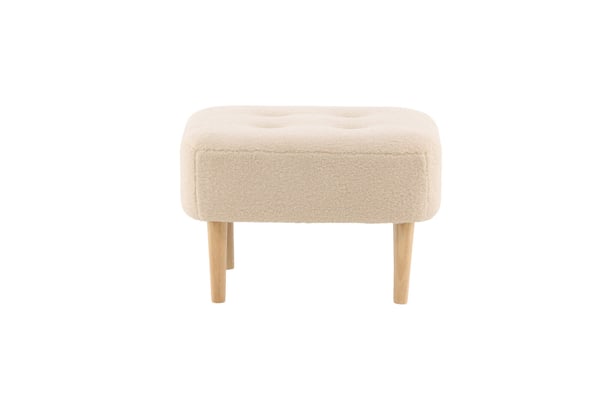 Rahi/Pouf, Salina, 59x59x40 cm, Valkoinen