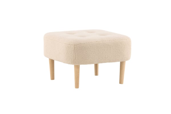 Rahi/Pouf, Salina, 59x59x40 cm, Valkoinen