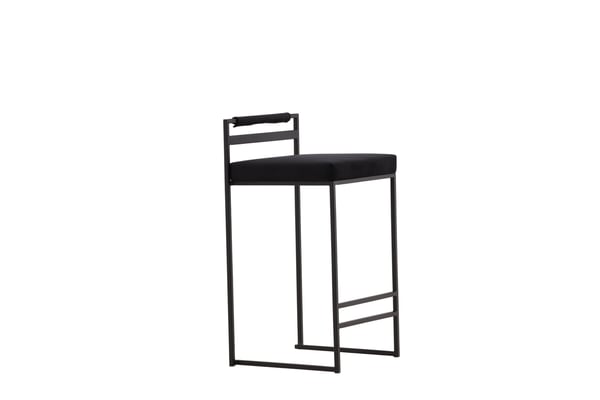 Baari tuoli, Opelika 2 kpl, 41x45x80 cm, Musta