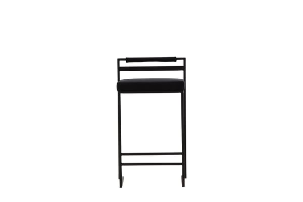 Baari tuoli, Opelika 2 kpl, 41x45x80 cm, Musta