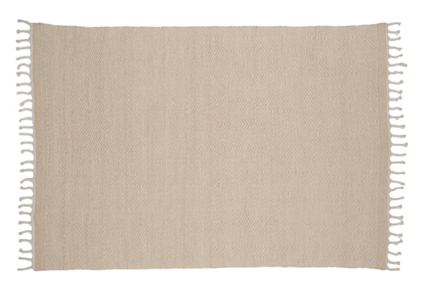 Matto, Loke villa/puuvillaseos, 230x160 cm, beige