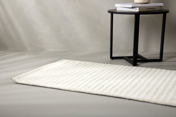 Matto, Milton, 200x70 cm, Valkoinen