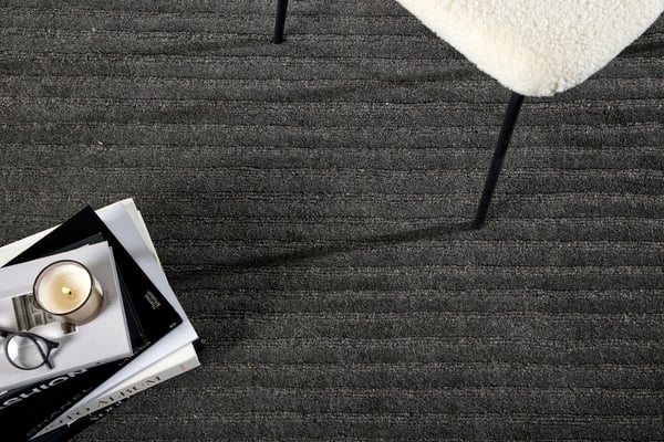 Matto, Milton Villa/Polyesteri/Puuvilla, 230x160 cm, Tummanharmaa