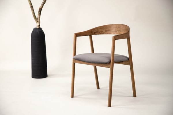 Ruokatuoli, Långön 2-pack, 56x53x76,5 cm, Ruskea