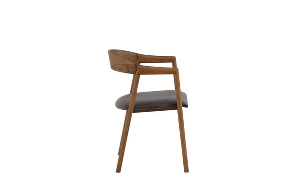 Ruokatuoli, Långön 2-pack, 56x53x76,5 cm, Ruskea