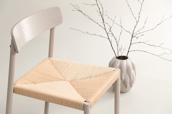 Ruokatuoli, Malmön, 54x51.5x79 cm, Beige