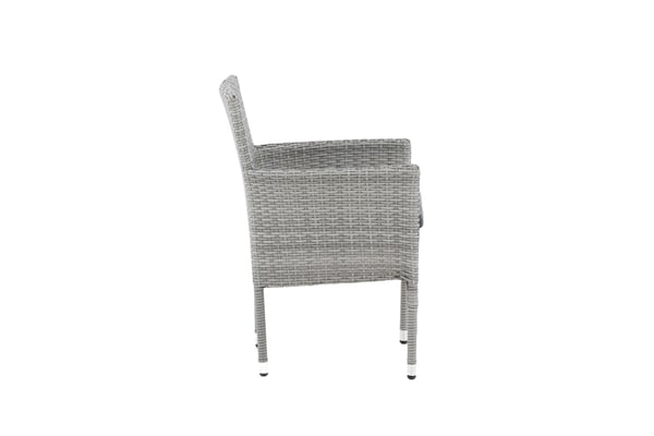 Ruokatuoli, Malina 2-pack, 86x58x60 cm, Harmaa