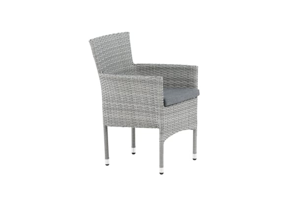 Ruokatuoli, Malina 2-pack, 86x58x60 cm, Harmaa