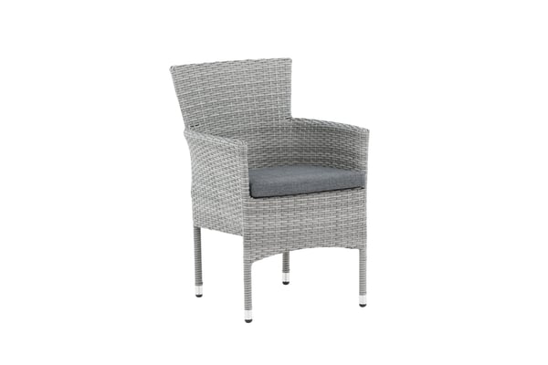 Ruokatuoli, Malina 2-pack, 86x58x60 cm, Harmaa