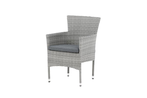 Ruokatuoli, Malina 2-pack, 86x58x60 cm, Harmaa