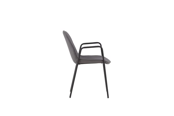 Ruokatuoli, Klädesholmen 2-pack, 60x56x80 cm, Tummanharmaa