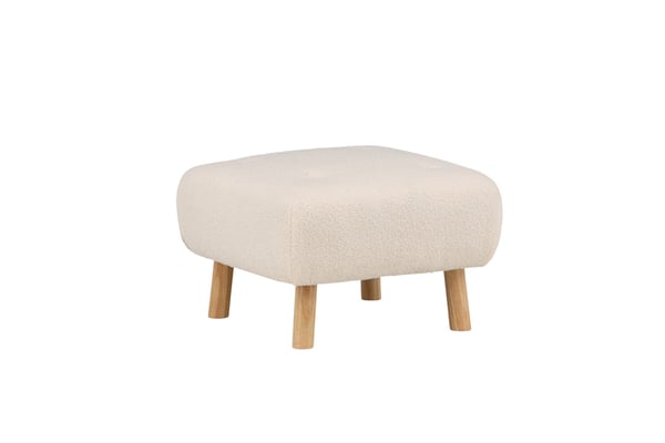 Rahi/Pouf, Salina, 60x60x28 cm, Valkoinen