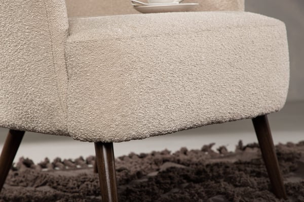 Nojatuoli, Lincoln yhden istuttava sohva, 77x85x76 cm, beige