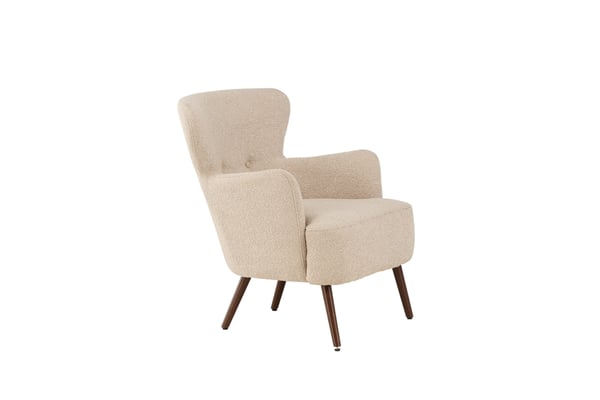 Nojatuoli, Lincoln yhden istuttava sohva, 77x85x76 cm, beige