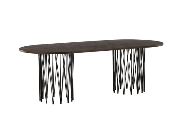 Ruokapöytä, kivi, 100x220 cm, Mocca