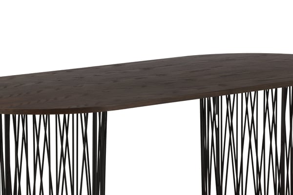 Ruokapöytä, kivi, 100x220 cm, Mocca