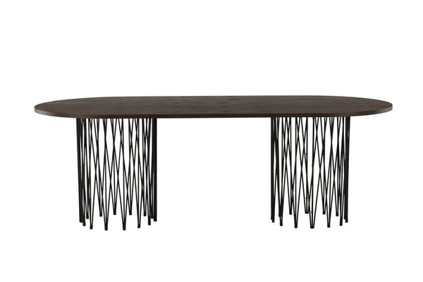 Ruokapöytä, kivi, 100x220 cm, Mocca