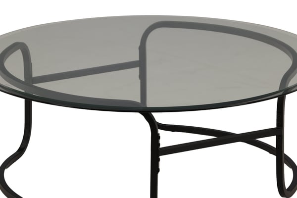 Sohvapöytä, Lomma, ø110 cm, Musta