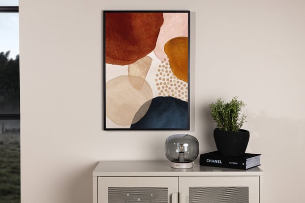 Juliste, Ympyrät, 30x40 cm, Beige