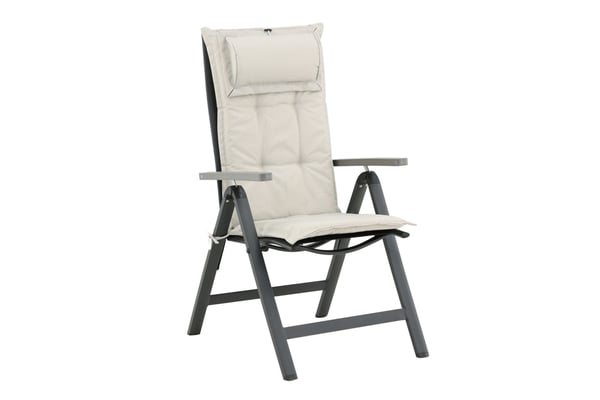 Tyyny tyynyllä, 5-asentoinen pehmuste, 46x116 cm, Offwhite