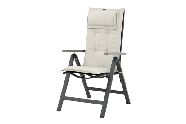 Tyyny tyynyllä, 5-asentoinen pehmuste, 46x116 cm, Offwhite