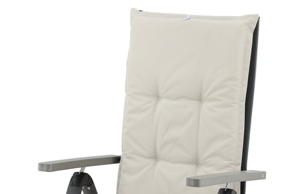 Tyyny tyynyllä, 5-asentoinen pehmuste, 46x116 cm, Offwhite