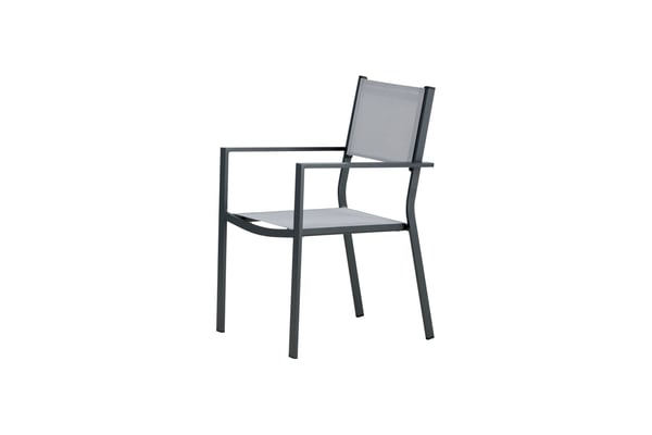 Pinottava tuoli, Copacabana 2-pack, 61x56,5x88 cm, Harmaa