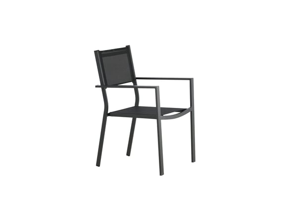 Pinottava tuoli, Copacabana 2-pack, 61x56.5x88 cm, Musta