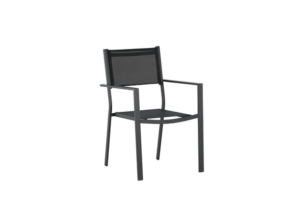 Pinottava tuoli, Copacabana 2-pack, 61x56.5x88 cm, Musta