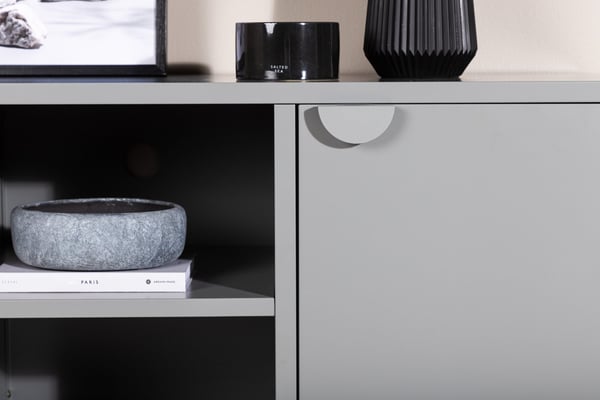 TV-taso, Piring, 120x63 cm, Harmaa