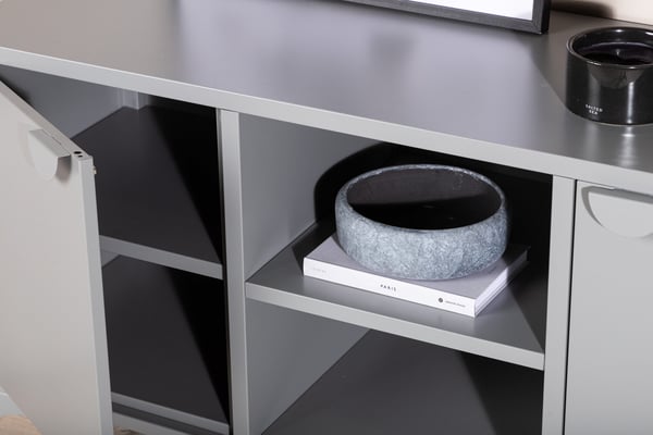TV-taso, Piring, 120x63 cm, Harmaa