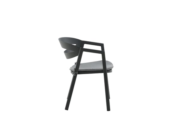 Ruokatuoli, Slit, 62x59x76 cm, Musta