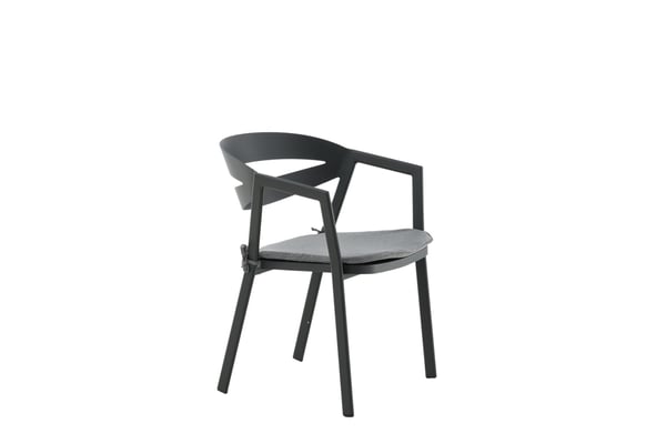 Ruokatuoli, Slit, 62x59x76 cm, Musta
