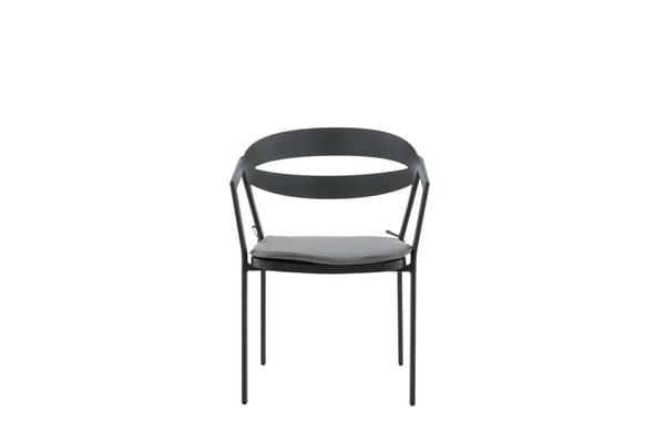 Ruokatuoli, Slit, 62x59x76 cm, Musta