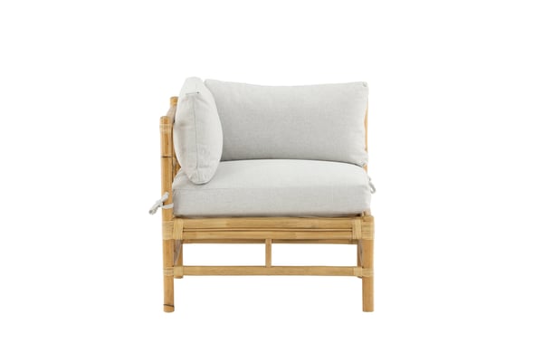 Kulmaosa, rottinki, 70x76x75 cm, luonnollinen