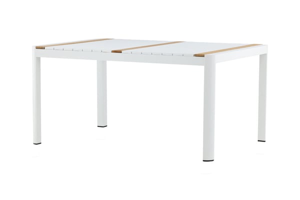 Ruokapöytä, Togo, 150x90 cm, Valkoinen