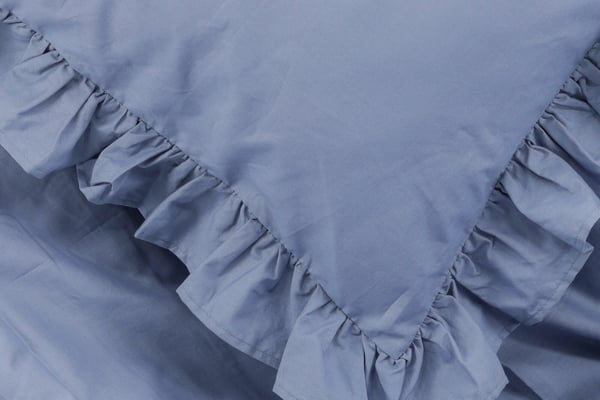 Vuodesetti, Levi röyhelöllä, 150x200 cm, Sininen