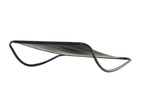 Kaksinkertainen keinuvuode, Gordo, 200x180 cm, Musta