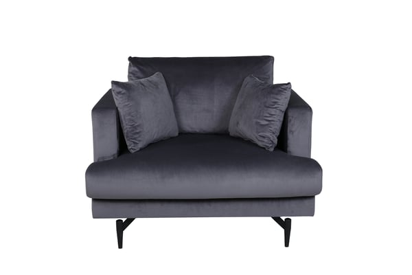 Sohva, Sofia Single, 92x82x104 cm, Tummanharmaa